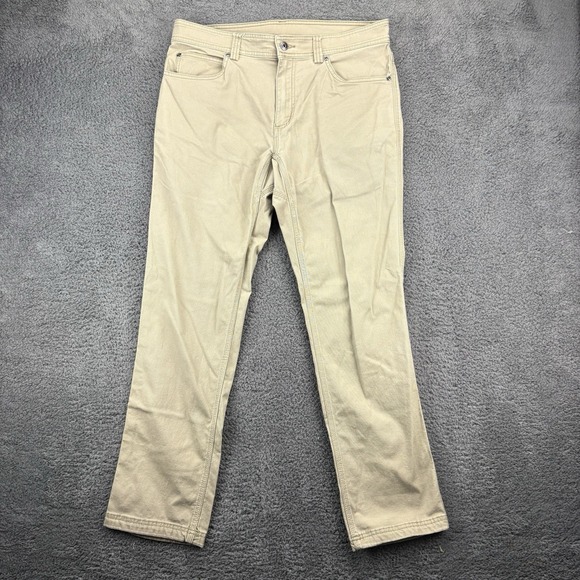 Duluth Trading Pants Men 34x32 (35x30) DuluthFlex Firehose 8oz‎ Canvas Chino - Picture 1 of 13